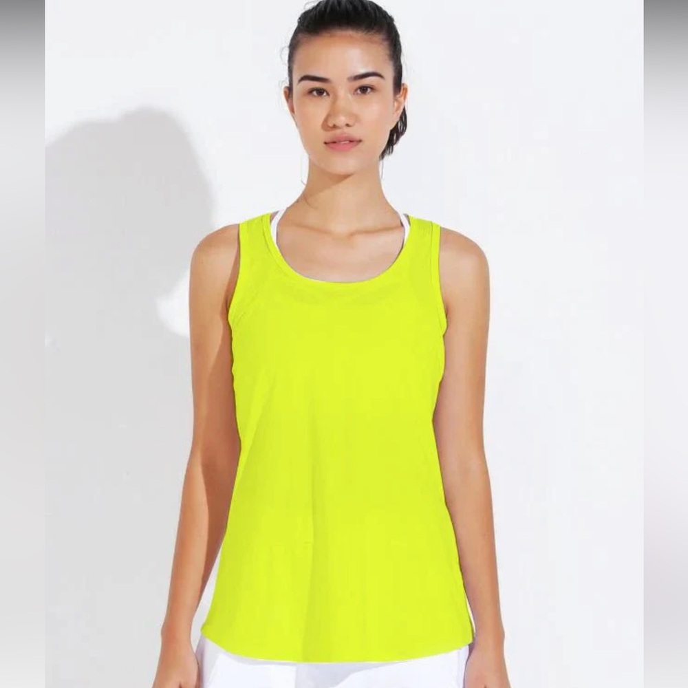 NWT! Dona Jo Day Glow Tank. Size Medium. Color- "Caipi"